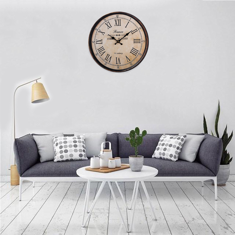 Relojes de pared grande Vintage de 40cm, reloj de – Grandado
