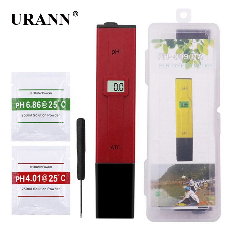 Digital PH Meter With ATC Tester for Water Food Aquarium Pool Hydroponics Pocket Size PH TesterAquarium Pool Water Monitor