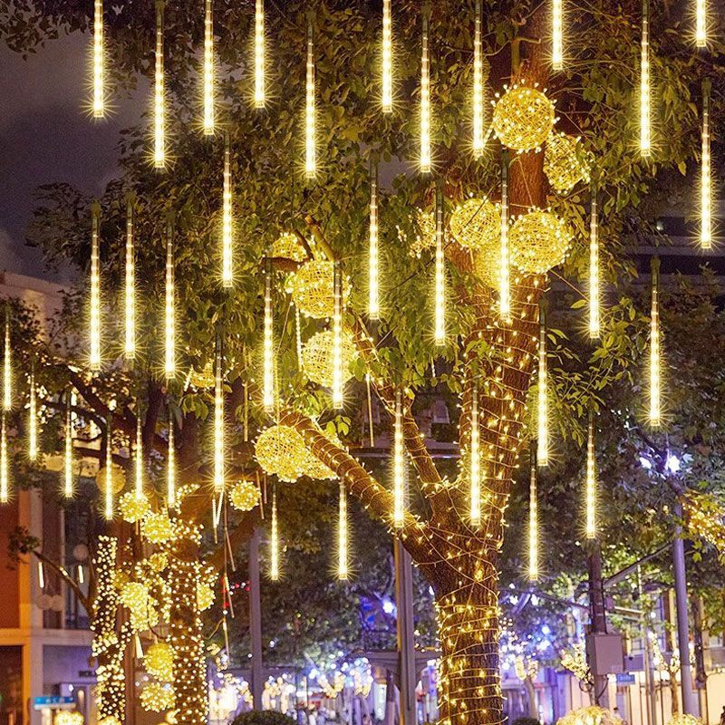 220V/110V LED Meteorschauer Lichter Meteor Regen Lichterketten Hochzeit Weihnachten Outdoor Straße Baum Dekoration Beleuchtung