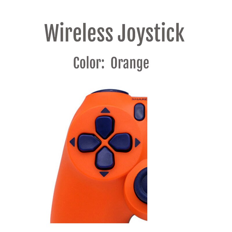 Controlador inalámbrico para PS4, Gamepad Bluetooth 4.0 para ps4, Joystick de control remoto Ps4, nueva barra de luces de actualización: Orange