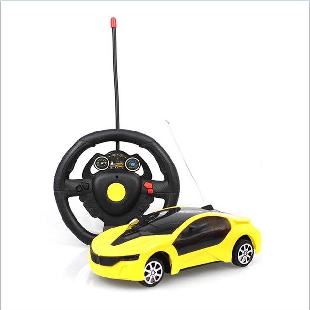 Afstandsbediening Rc Racing Auto Speelgoed Auto Model Voor Kinderen Jongen Christmas Classic Educatief Monteren Speelgoed: Yellow