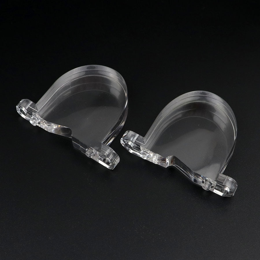 2 Stuks Auto Dwarse Licht Gemodificeerde U-Vormige Condensor Pmma Lens Reflector Cover U-vorm Led Auto Lamp Lens