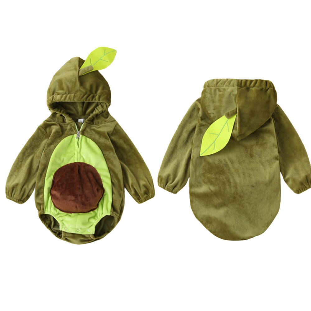 Bunvel Nette Jungen Mädchen Anzüge Avocado bilden Langarm Outfits Kleidung Strampler Herbst freundlicher Baby Gesamt Jumper Kostüm