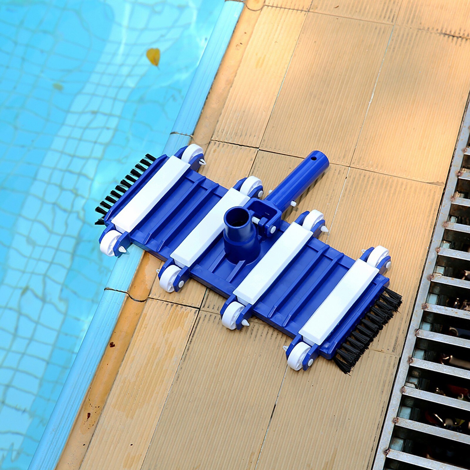 Freies Gewichteten-biegen Vakuum Kopf-14-zoll Pinsel Befestigung Werkzeug Mit Nylon Seite Borsten Multifunktions Schwimmbad saug kopf