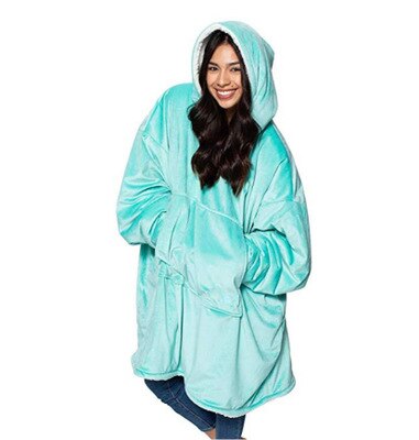 Verdikte Moederschap Vrouwen Flanel Babywearing Zwangerschap Hoodies Baby Tv Deken Gezellige Oversized Hooded Sweatshirt Multicolor: Donkergrijs