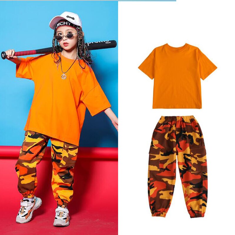Dla dzieci bluza z kapturem w stylu hip hop odzież dziewczyny chłopcy Tshirt topy spodnie do biegania Jazz kostium taneczny taniec ubrania sceniczne ubrania imprezowe garnitur strój
