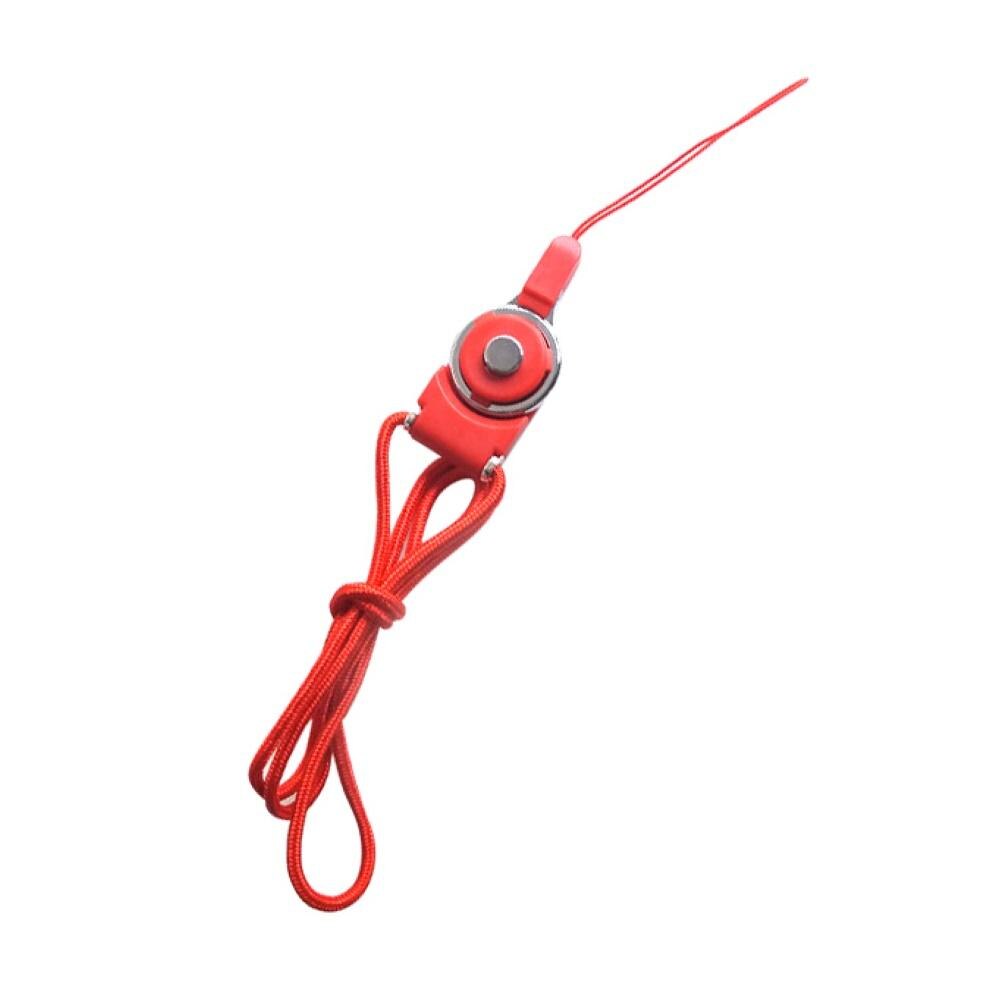 Universele Mobiele Telefoon Bandjes Afneembare Roterende Gesp Gevlochten Lange Telefoon Geval Lanyard Riem Vinger Houder Hals Opknoping Touw: Red