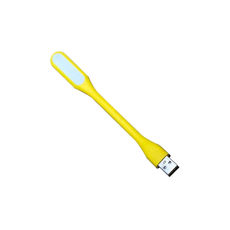 1 2PCS Mini USB LED Licht Tragbare Buch Lesen Nachtlicht Flexible Biegsamen Augenschutz Lampe Für Power Bank computer: WHITE / YELLOW