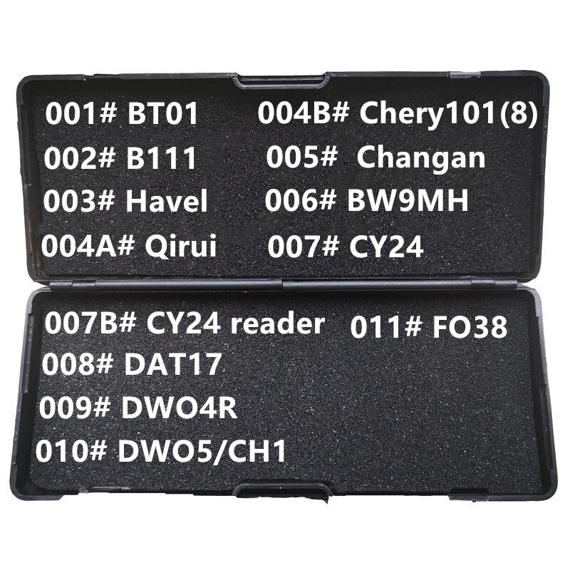 No black box no blade 021-029B# LiShi 2 in 1 HU46 HU56 HU58 HU64 HU66 HU83 HU87 HU92 HU100 HU100(10) reader Locksmith Tools