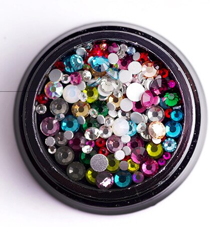 nouveauté Nail art Non fix ongles Strass cristal swarovski verre perles en vrac Strass pour ongles décorations: XY114
