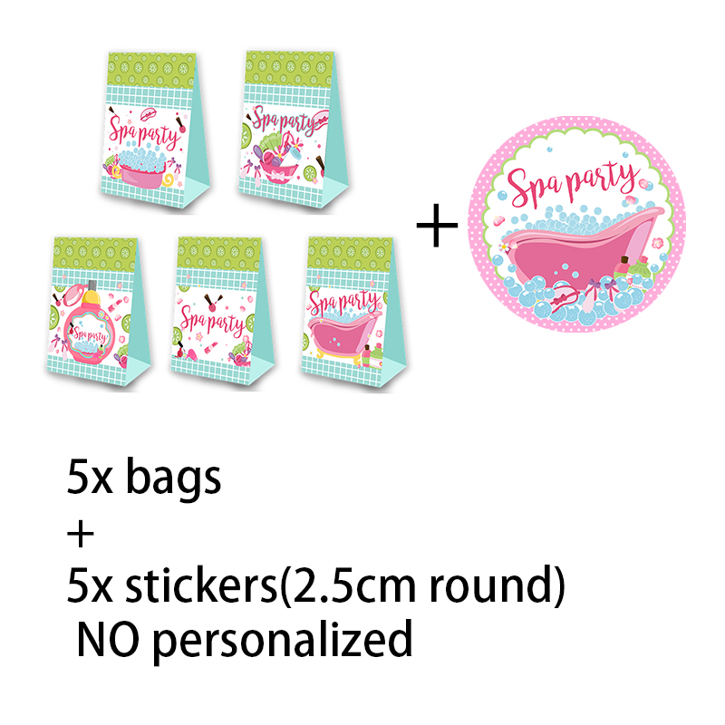 SPA Theme Party Favor Popcorn Box Candy Box Box theme Birthday Party Supplies Decoration Party Suppli: Candy Box-H-5PCS