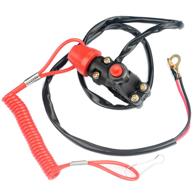 Emergency Kill Stop Outboard Engine Switch Push Button Motorcycle Dirt Pit
