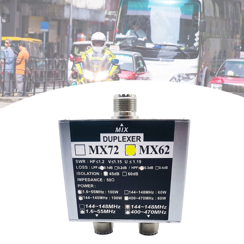 Le coupleur d'antenne E56B Duplexer MX62 améliore le récepteur de Signal pour FT857D FT911 ATAS-120A