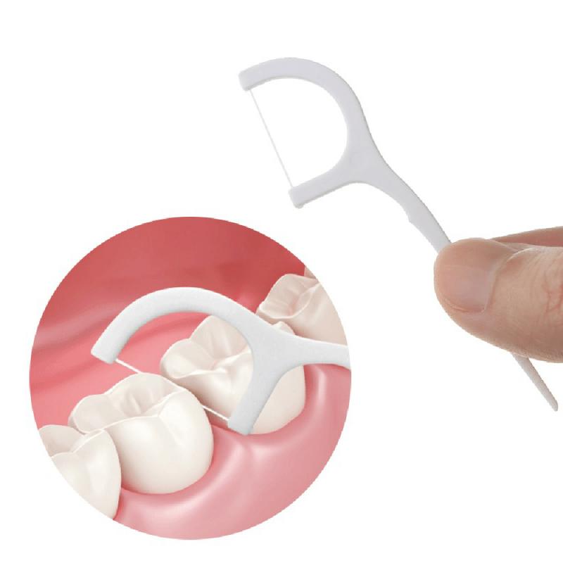 Hilo Dental Personal de 40 piezas, suministros de higiene para la salud, carrete, palillo de dientes, limpiador bucal