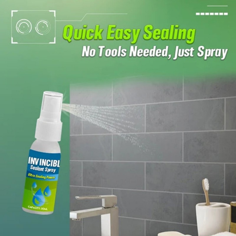 30ml Tile Exterior Wall Roof Leaking Waterproof Coating Waterproofing Agent Toilet Penetrating Sealant Spray Glue Hardware Tools