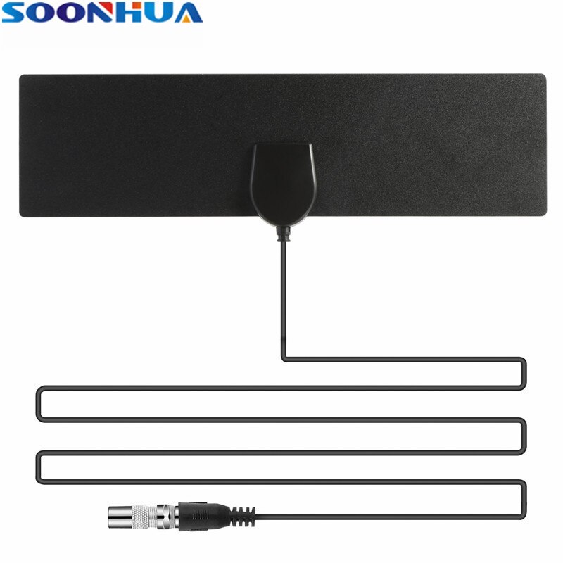 Soonhua 25 Miles Range 1080P Hd Digitale Indoor Tv Antenne Hd Platte 20 Dbi Gain Amplified Dtv Box met 3M Kabel Ontvanger