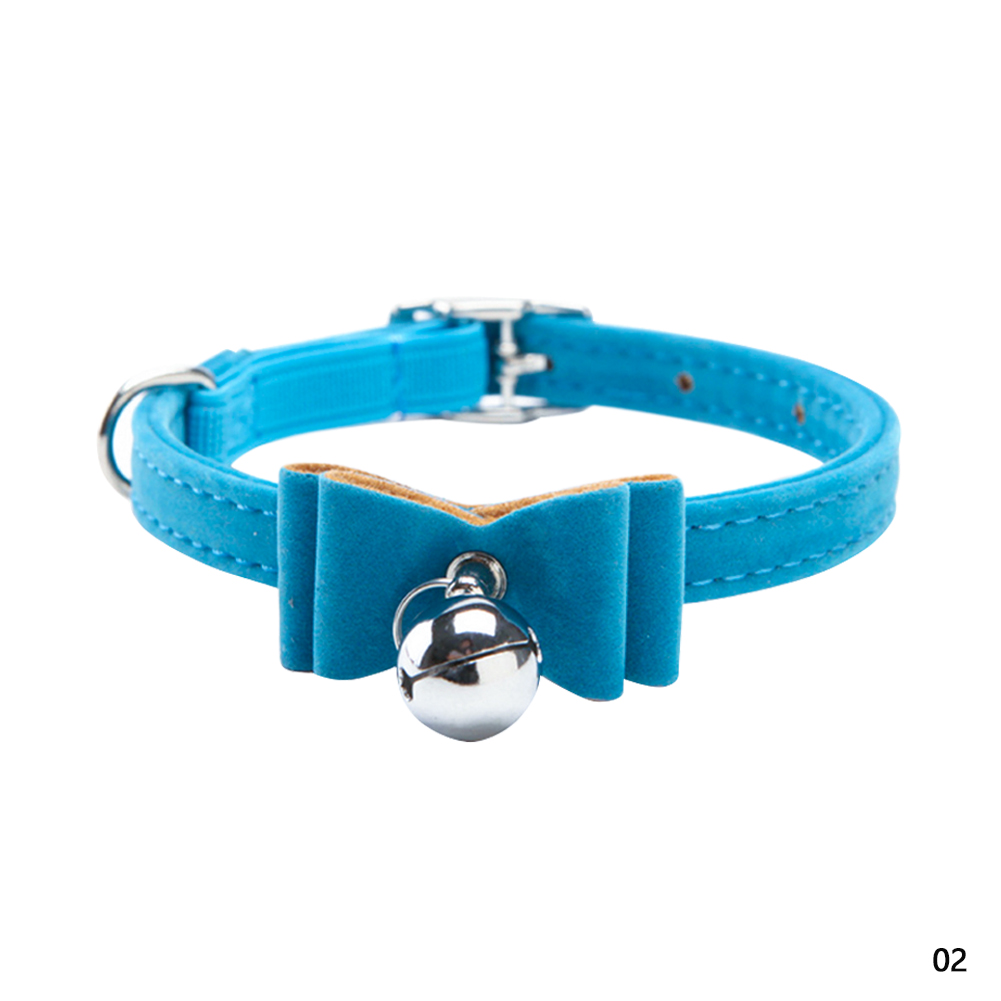 Nœud papillon élastique en velours pour chat, 6 couleurs, fournitures pour animaux de compagnie, chiot, chaton: Blue