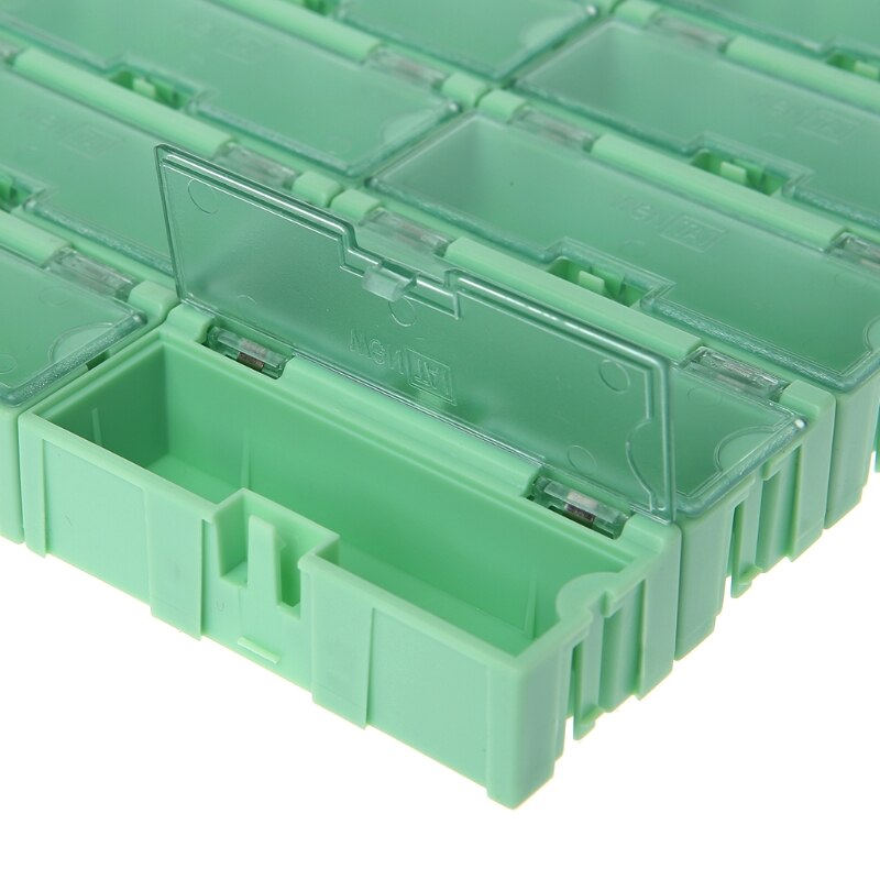 Mini smd smt elektronisk kasse ic elektroniske komponenter opbevaringsetui 75 x 31.5 x 21.5mm
