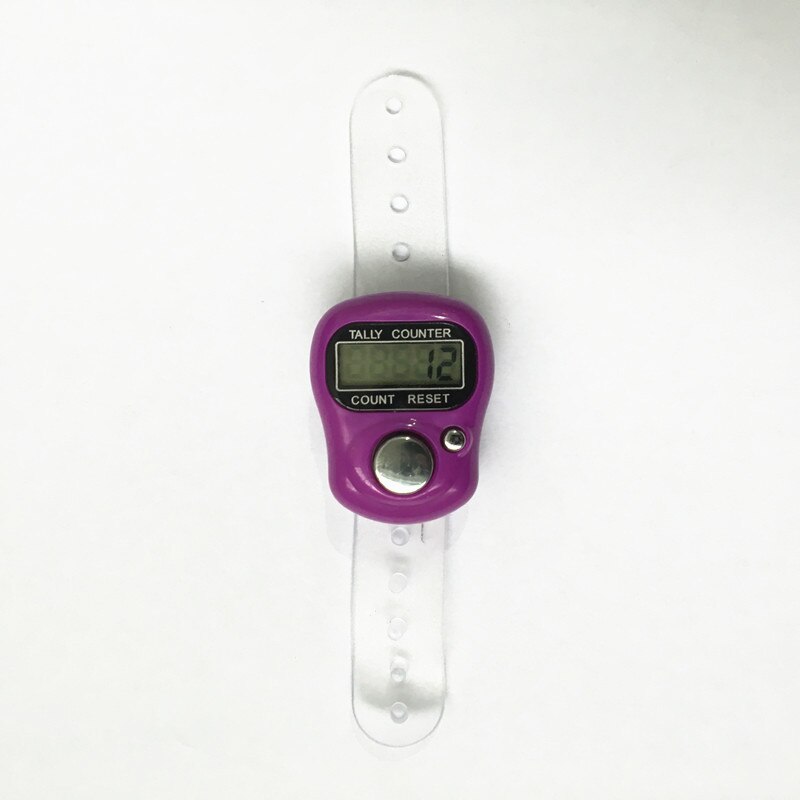 nouvelle 1 Pc Portable doigt compteur LCD électronique numérique compteur de comptage 30% de réduction: VIOLET