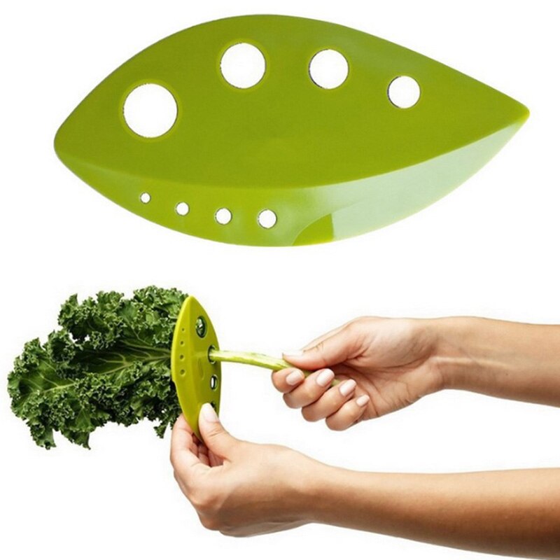 1 stk grønkål chard collard greens urt udhulet grønkål stripper løse blade vegetabilsk værktøj køkken gadgets køkken tilbehør