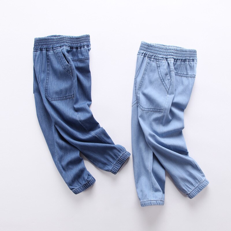 Jeans de Cowboy pour bébés filles | Vêtements en Denim, taille élastique, pour enfants de 2-3-4-5-6 ans,
