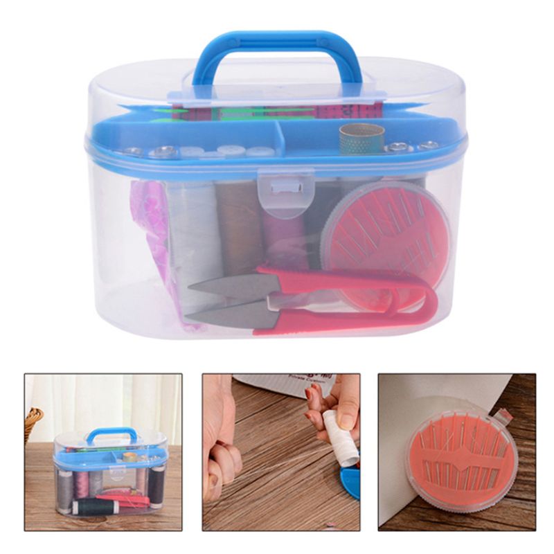 10Pcs Portable Sewing Thread Needles Tools Set DIY Stitching Craft Kit with Case