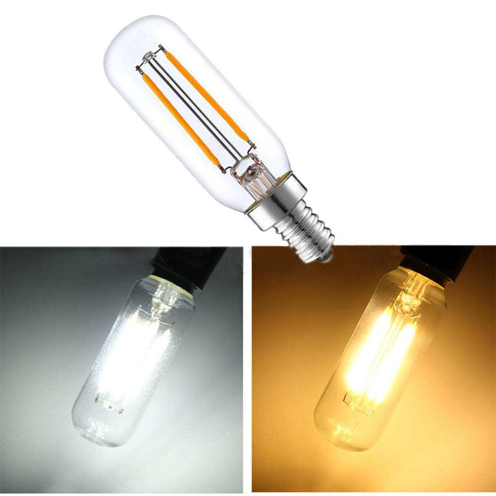 E14 Base LED Candelabra Light Bulbs 2W 110V Edison Filament Light Bulb Tubular Shape Bent Tip Incandescent Replacement