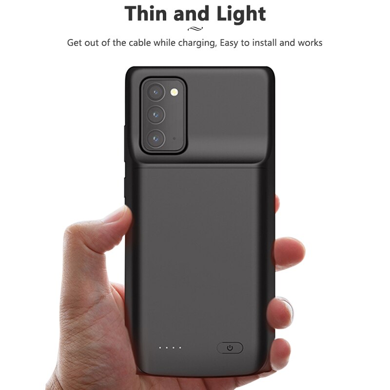 Funda de batería de 6000mAh para Samsung Galaxy Note 20, funda de carga Ultra Power Bank para Samsung Note 20