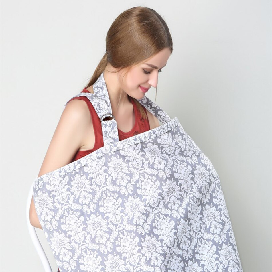 Borstvoedingsdoek baby ademend katoenen mousseline voedingsdoek l grote maat grote voedingsdoek cape schort: Bc05