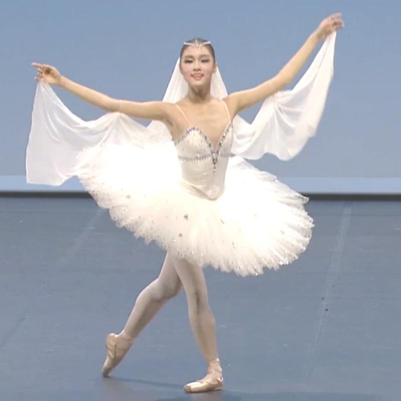 Voksen hvit tutu kvinner ballett dans konkurranse kostyme kunstløp kjole for jenter swan lake ballett kjole: Xl