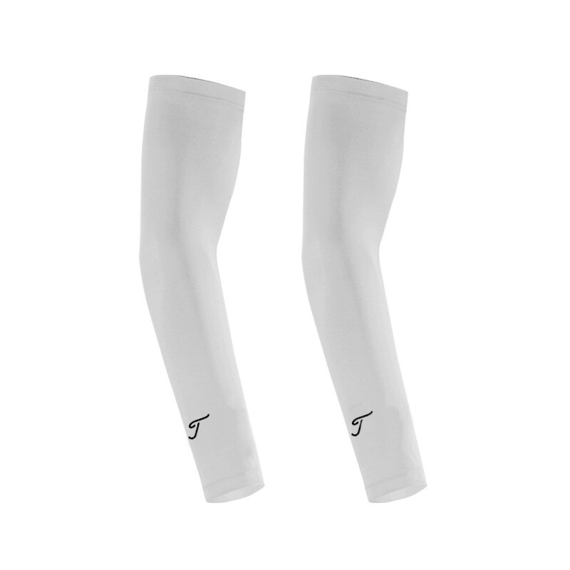 Golf Ice Silk Sleeve Summer Sunscreen Men And Women UV Protection Sports Outdoor Travel: white / S