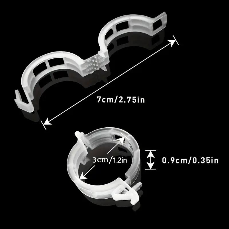 Clips de Support de Plantes de Jardin, Vigne, Tomate, Treillis, 50 Pièces