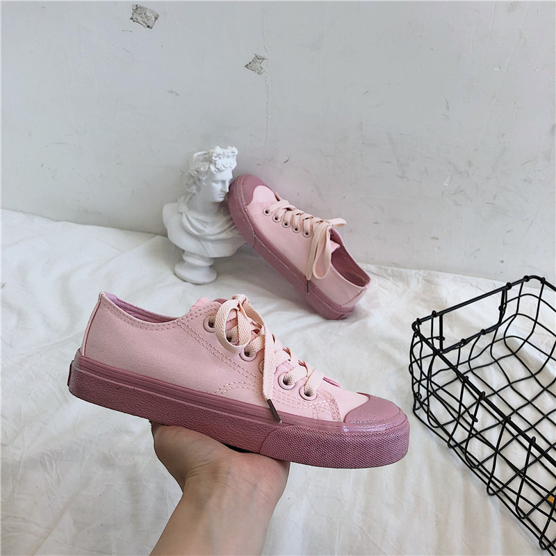 Roze Canvas Wandelschoenen Meisje Hart Vrouwelijke Studenten Koreaanse Versie Van De Wilde Schattige Ademend Sport Schoenen M2-79: 6
