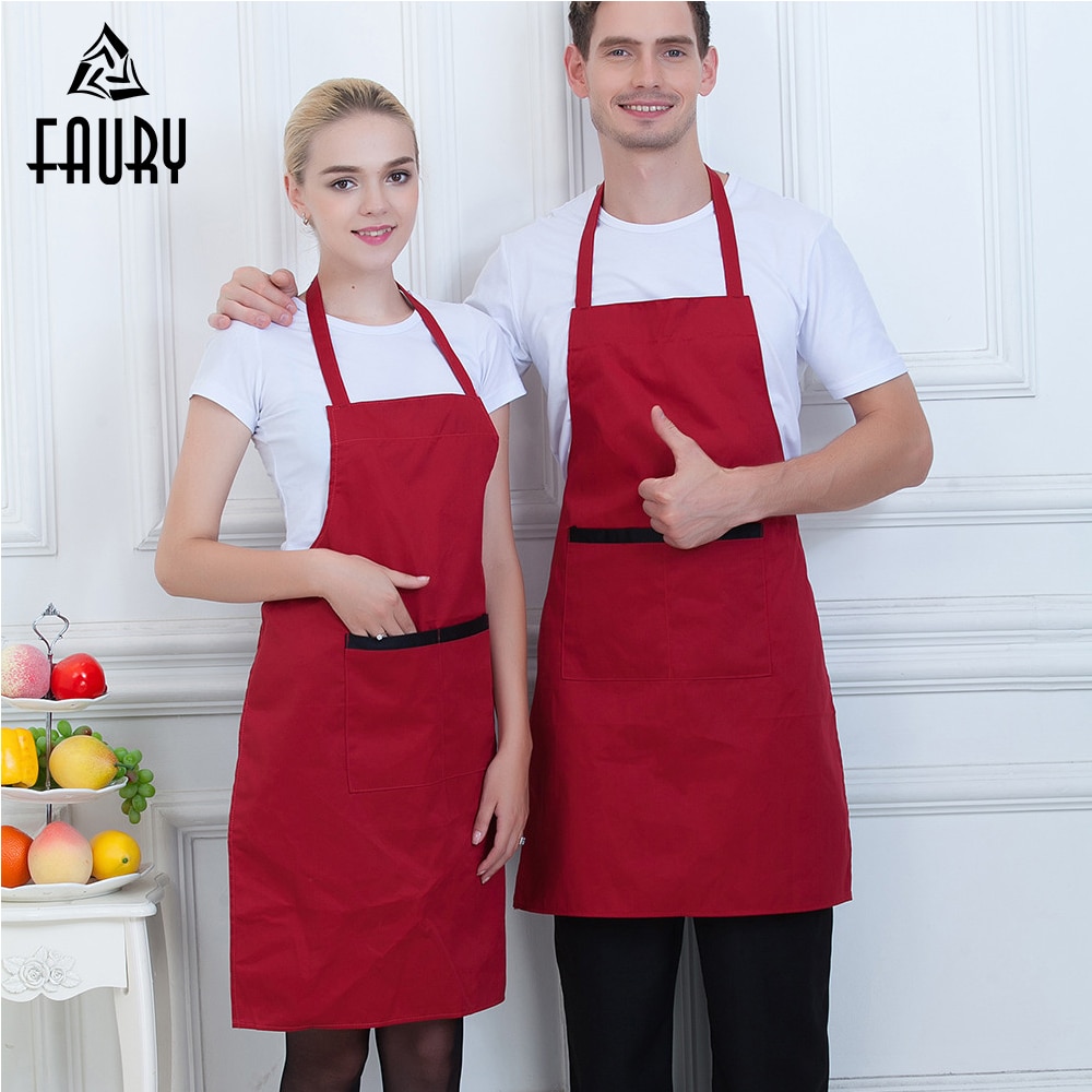 Unisex Food Service Cafe Bakery Waiter Work Apron Chef Kitchen Home Cooking Cafe Bakery Wear Uniform