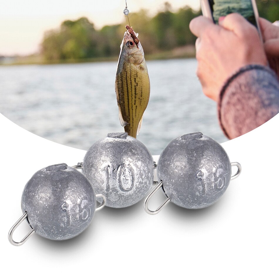 Anzuelo de plomo con cabeza plomada, señuelo suave de peso de bala para agua profunda, accesorios de aparejos de pesca Texas, 10 piezas