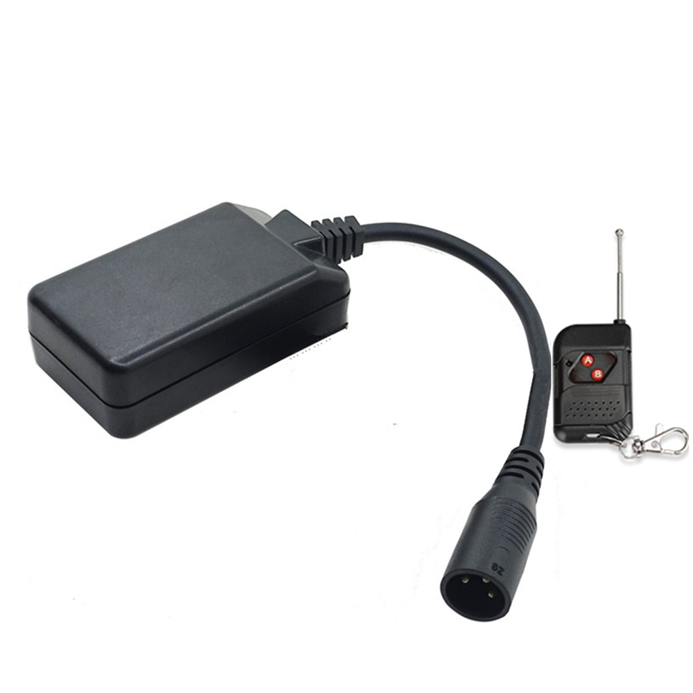 Draagbare rookmachine met 3 pinnen, draadloze xlr-ontvanger, afstandsbediening voor kerst, dj, feest, show, podium, rookmachinecontroller