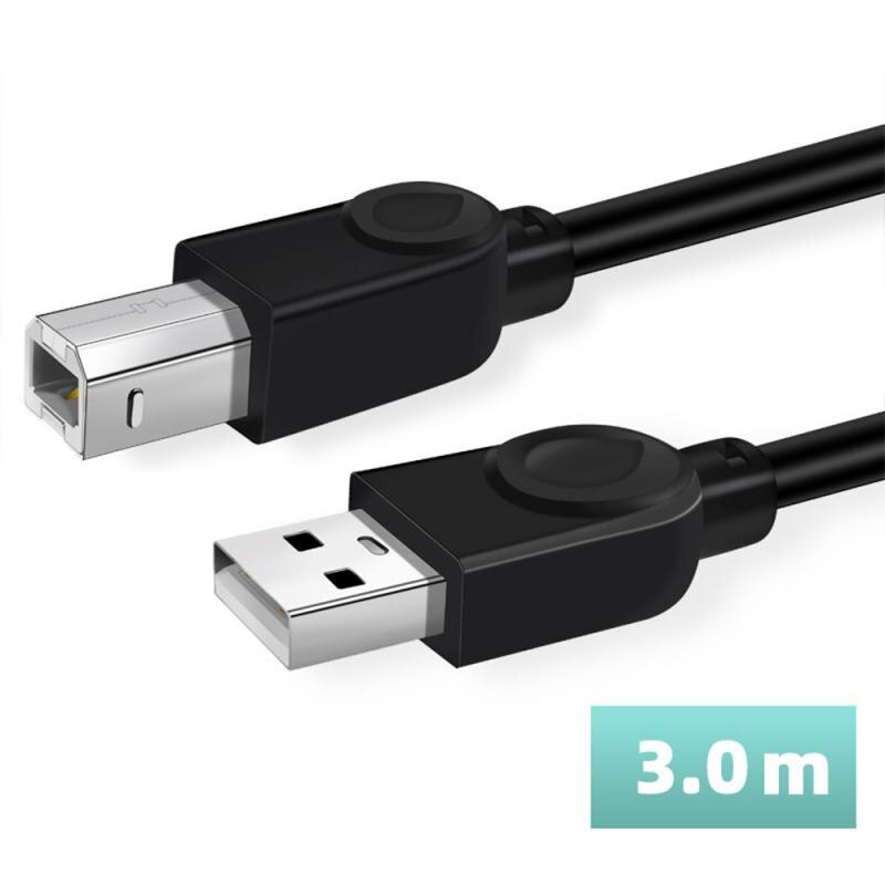 50cm/100cm/150cm/300cm Usb Cable For Printer High Speed A To B Male To Male Usb Printer Cable Data Sync For 3D Label Printer: 3m