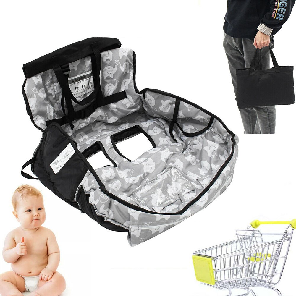 Shopping sæde pude vogn stol betræk madrasser unisex universal høj vogn beskyttende baby elefant mønster børn