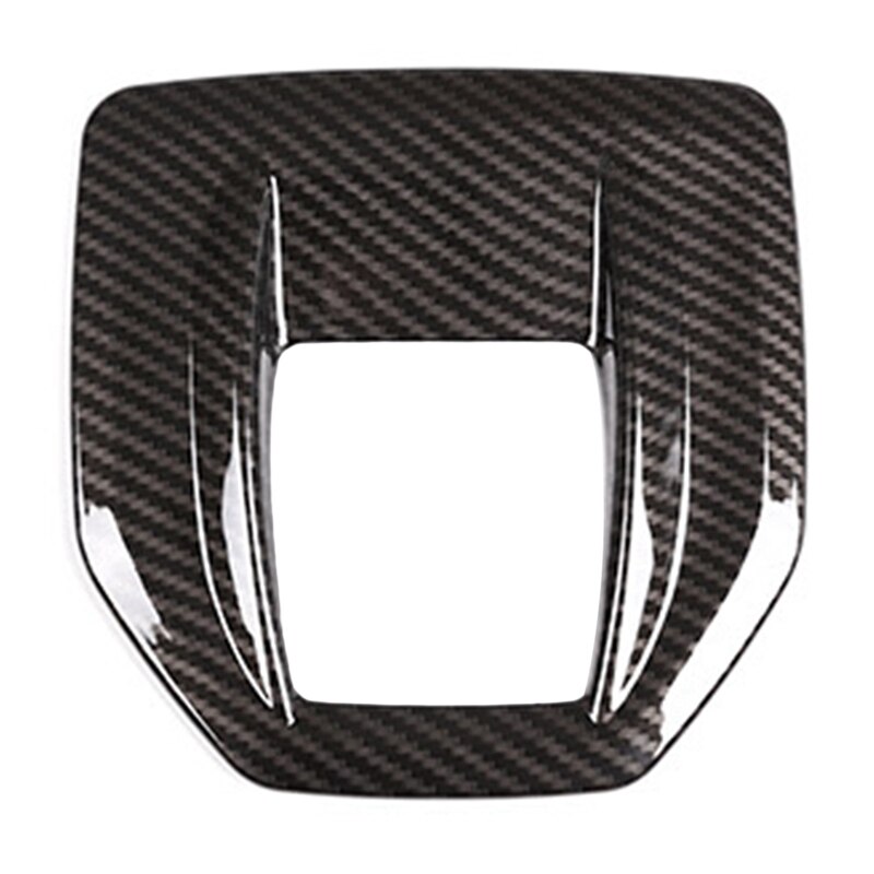 2 pezzi in fibra di carbonio per Alfa Romeo Giulia Stelvio 2016 2017 2018 ABS cromato volante decorazione cornice accessori di rivestimento