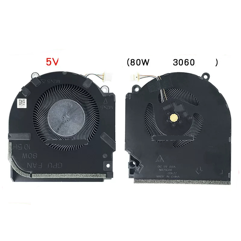 ventilador de refrigeración genuino para CPU de ordenador portátil GPU para HP Victus 7/8 16-D 16-E TPN-Q263 Q264 M75721 M75723 M7572