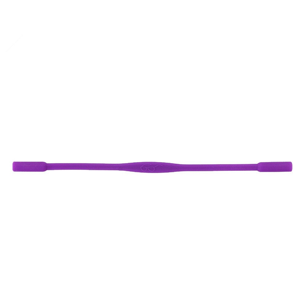 Flexibele Siliconen Cord Kinderen Kids Anti-Slip Elastische Band Glazen Houder Glazen Touw: Purple