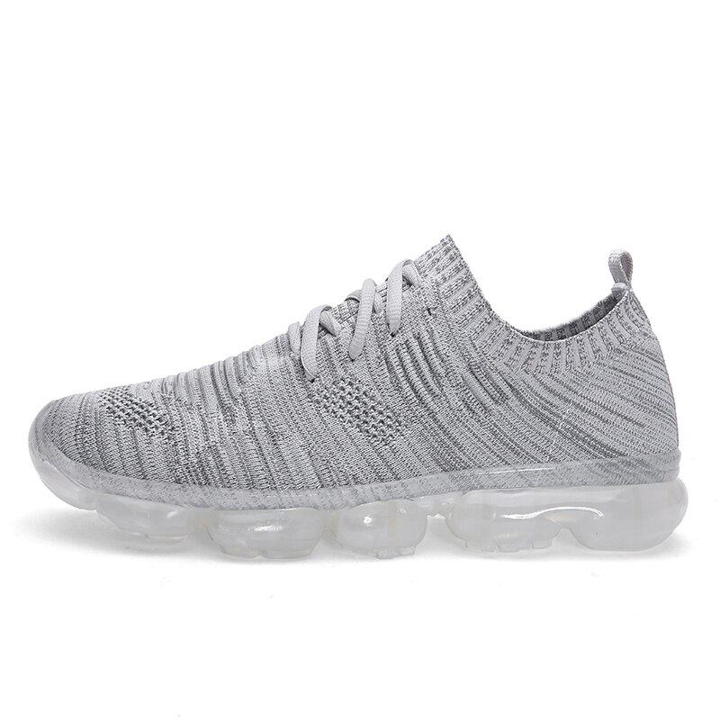 Luftkudde som andas flugvävande strumpa sneakers svart sport gym tennisskor fitness vita skor korg chaussure homme