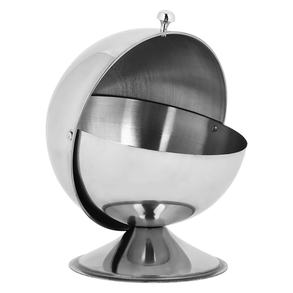 Botella de condimento esférica de acero inoxidable, recipiente de almacenamiento de especias para restaurante, cocina, recipiente, tarros de especias: Default Title