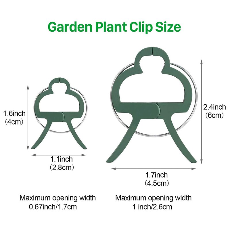 Plantestøtteklemme , 80 stk planteklemme & 60 pc snoede kabelbindere, blød plante- og blomsterklemme til havearbejde