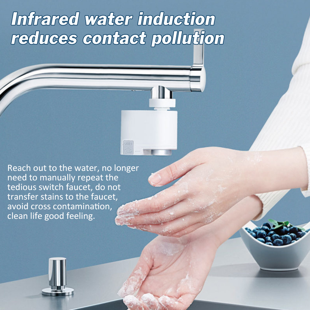 Automatisk induktion vandbesparende vandhane smart sensor dyse hane infrarød enhed justerbar vandsparer til køkken badeværelse