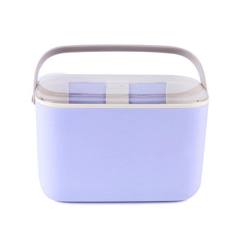 Baby Bottle Storage Box Drying Rack Multifunctional Portable Anti Dust Bottles Plastic Dry Case for Home Kitchen Baby Supplies: purple