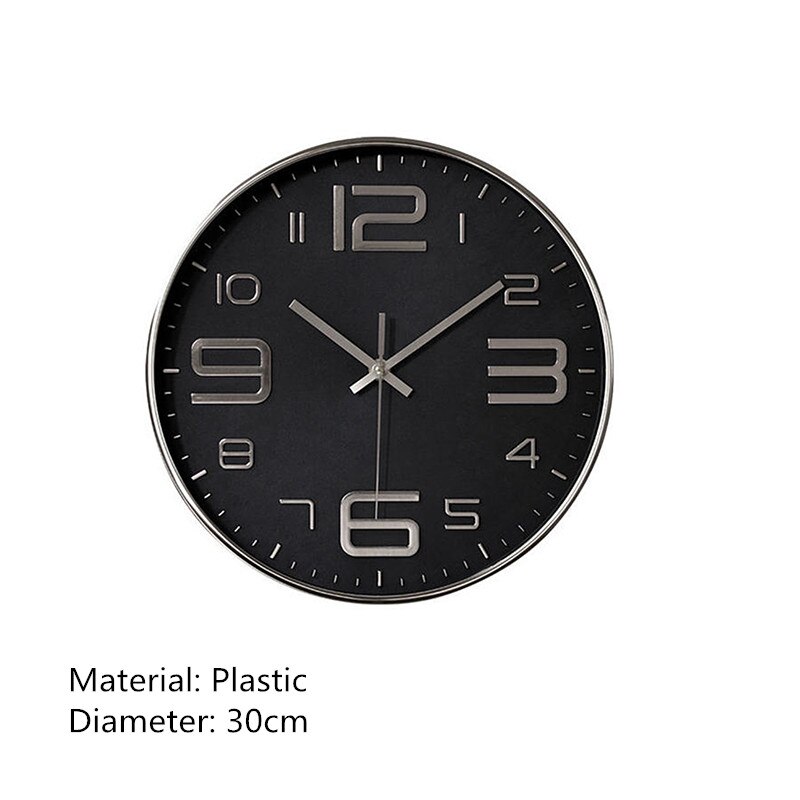 Outdoor Hars Waterdicht Wandklok 12 Inch Stille Geen Klok Decoratieve Klok Voor Terras, Tuin, zwembad Of Woonkamer: 3