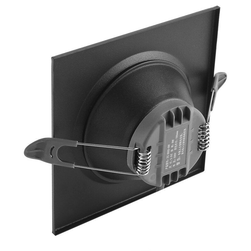 9W 12W 15W LED iron Spot Light white/black body square LED downlight Recessed ceiling lamp 220V 230V cold white/warm white