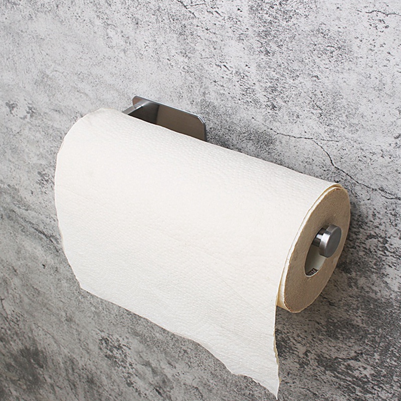 Kitchen Roll Paper Self Adhesive Wall Mount Toilet Paper Holder Bathroom Tissue Towel Rack Holders