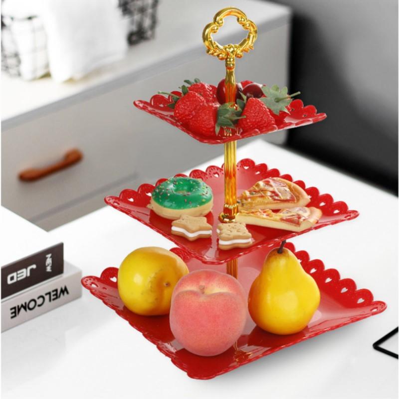 European Style Fruit Trays Plastic Dessert Plate Candy Dish Candy Tray For Home Living Room Fruit Plate Snack Plate Fruit Basket